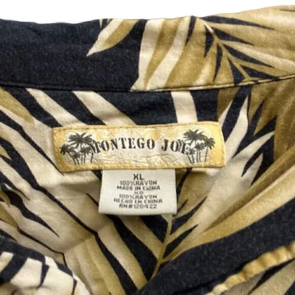 Men's Montego Joe Short Sleeved Hawaiian Button Down Shirt XL - Picture 3 of 4